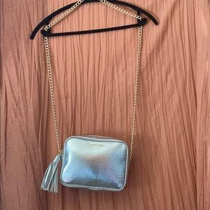 Victoria Secret Crossbody Silver Purse! NWOT